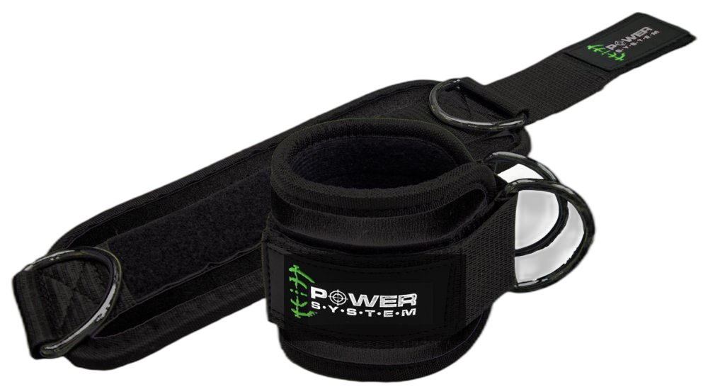 Obrázek produktu PowerSystem kotníkové adaptéry Ankle Straps Gym Guy černé