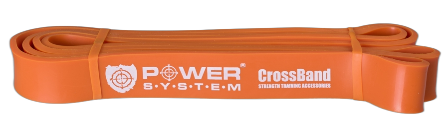 PowerSystem guma na posilování Level 2 Cross Band oranžová