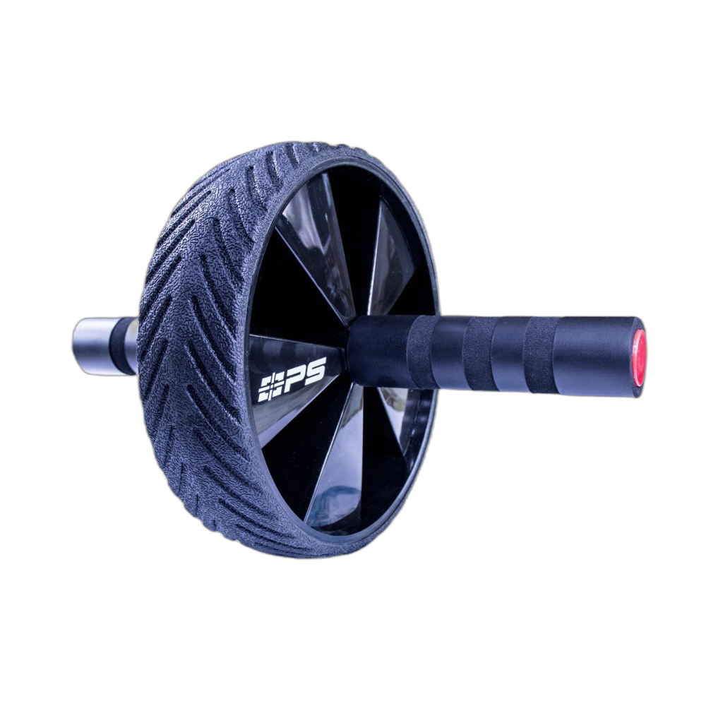 PowerSystem posilovací kolečko Phantom Ab Wheel černé