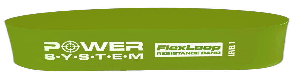 PowerSystem guma na posilování Level 2 Flex Loop Band Latex zelená