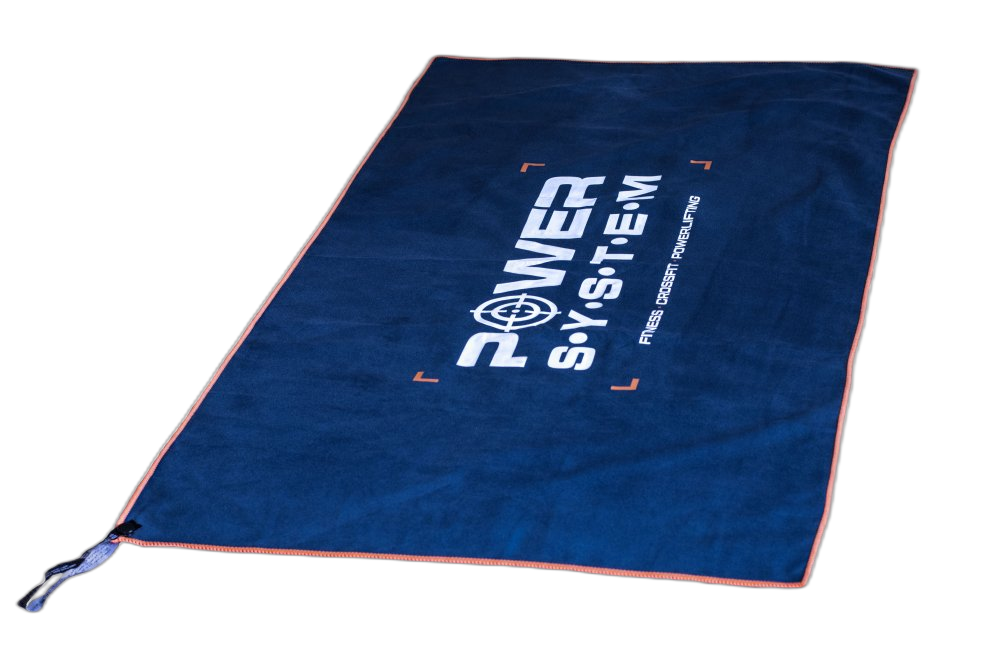 PowerSystem ručník do posilovny 100x50cm Gym Towel modrý