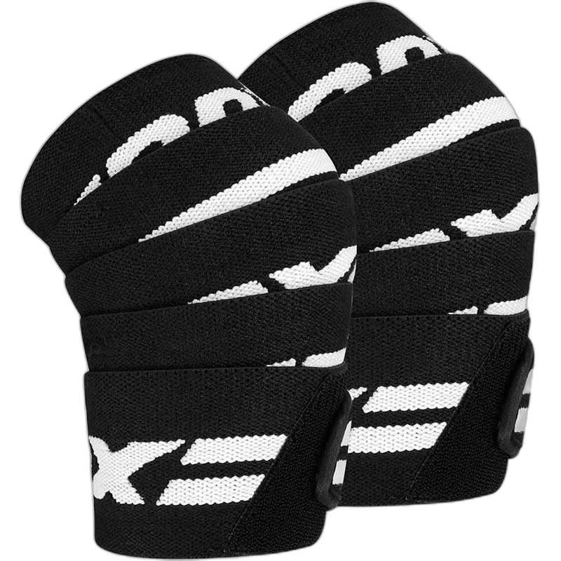 RDX bandáže na kolena Knee Wraps USPA&IPL accredited černo/bílé